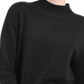 Karen Scott Women's Seam Detail Cotton Mock Neck Sweater Black Size X-Small