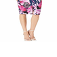 Trina Turk Women's Floral Print Sheath Dress Navy/Purple Size 4