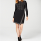 INC International Concepts Women's Studded Sweater Dress Black Size X-Small