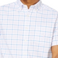 Nautica Men's Plaid Classic Fit Button Down Shirt Blue Size Small