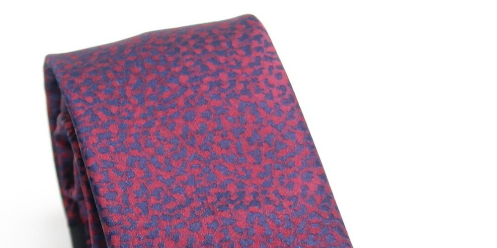 INC International Concepts Men's Patterned Slim Neck Tie Red One Size