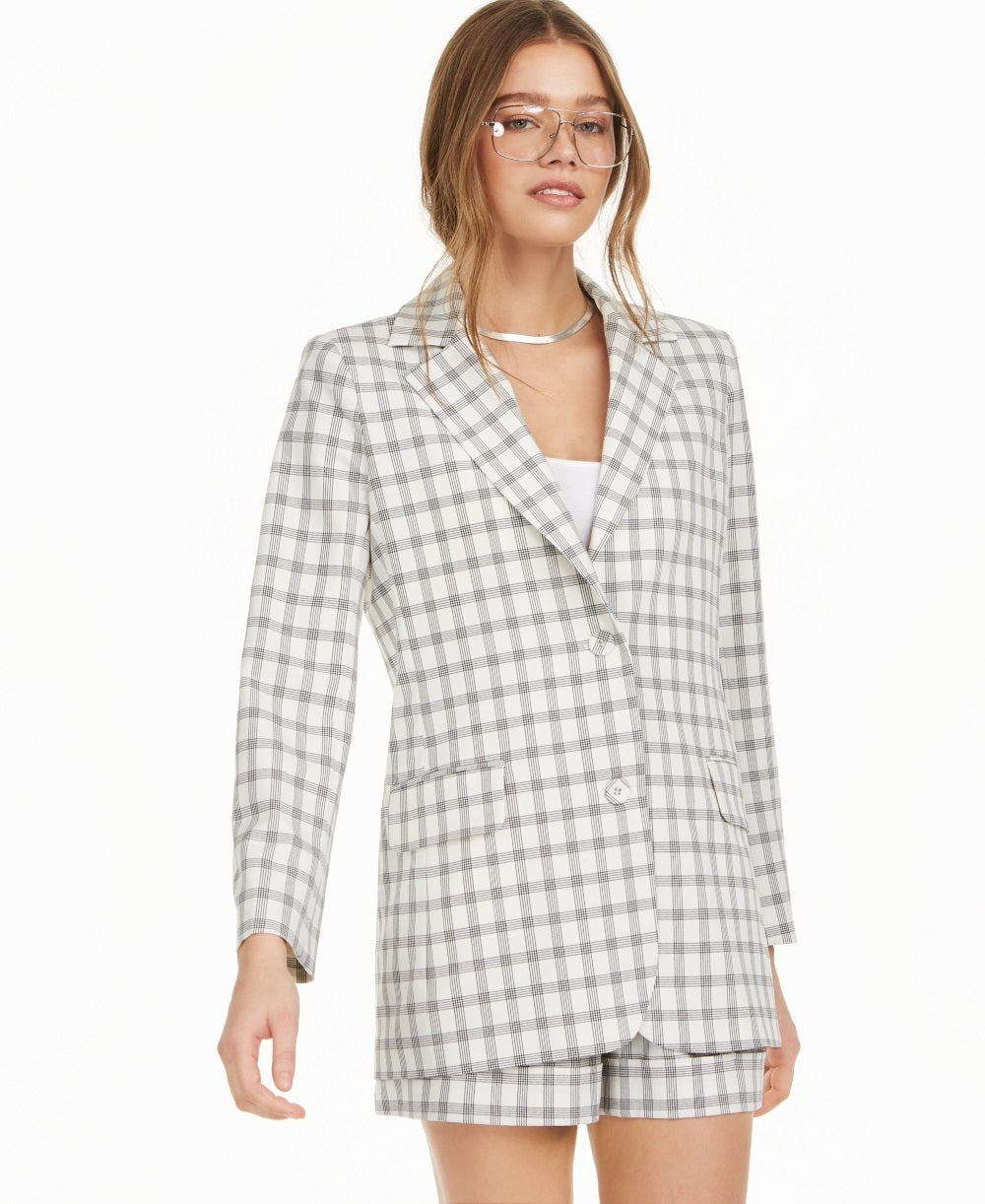 Danielle Bernstein Women's Structured Blazer White Size X-Small