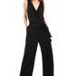 Alfani Women's Ruffled Jumpsuit Black Size Petite L