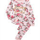 Max & Olivia Little & Big Girl's 2 Pc Sleeping Beauty Floral Print Pajama Set Pink- Size M
