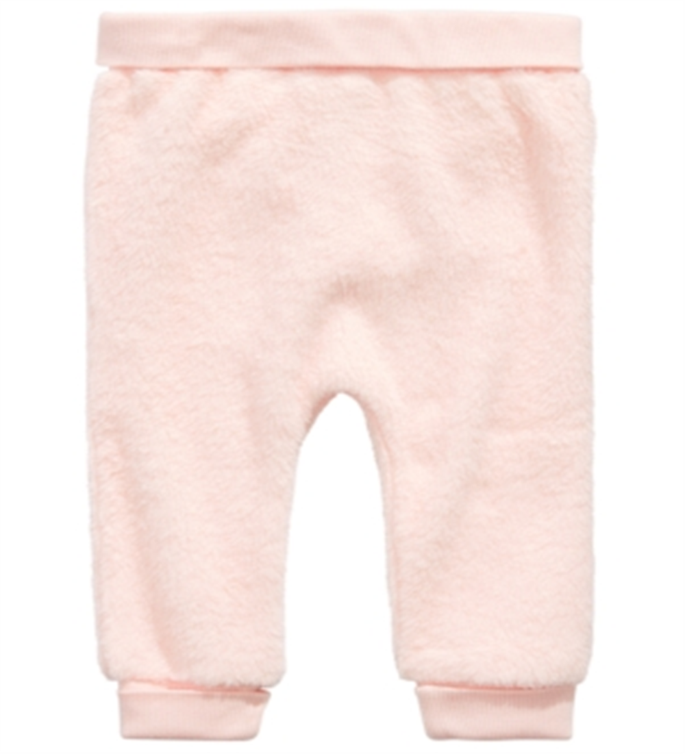 First Impressions Baby Girl's Faux Fur Jogger Pants Pink Blush Size 0-3 M