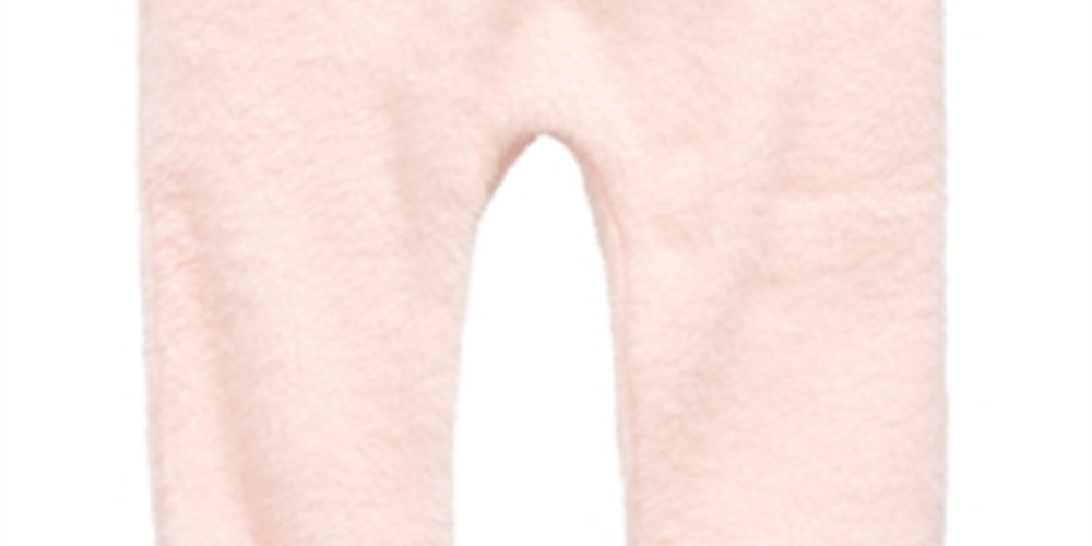 First Impressions Baby Girl's Faux Fur Jogger Pants Pink Blush Size 0-3 M