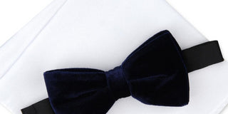 Alfani Men's Velvet/Satin 2PC Bow Tie Blue Size Regular