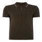 Armani Exchange Men's Tipped Pique Polo Shirt Brown Size Medium