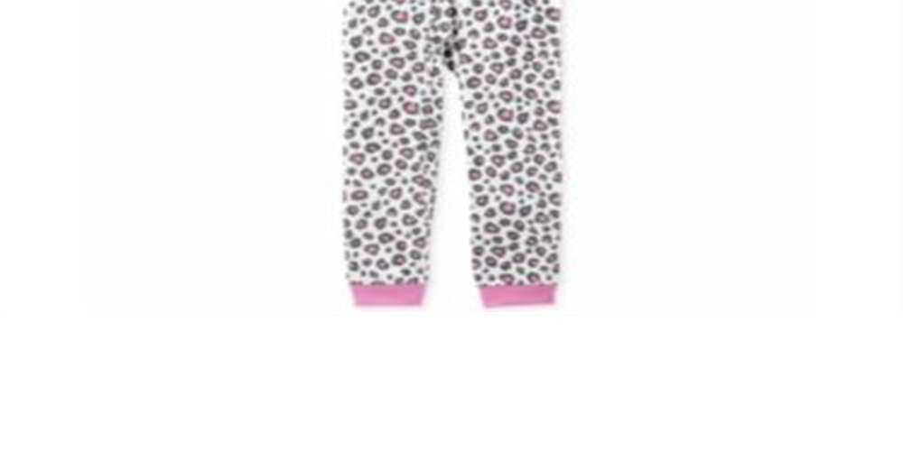 Carter's Little & Big Girl's 1 Pc Leopard Print Pajama White/Pink Size 5