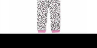 Carter's Little & Big Girl's 1 Pc Leopard Print Pajama White/Pink Size 5
