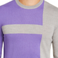 Alfani Men's Merino Blend Blocked Crewneck Sweater  Gray Size Large