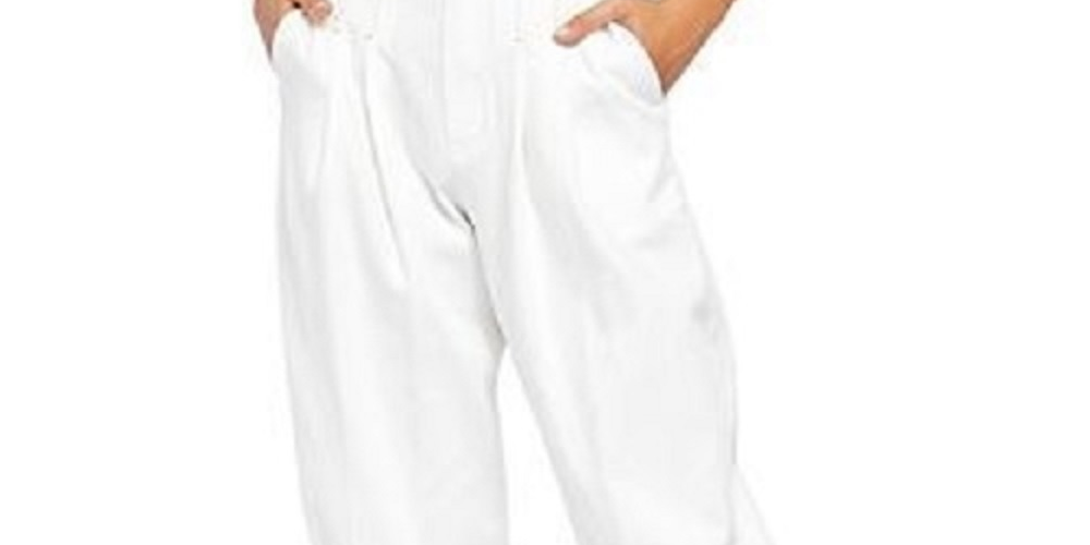 Free People Women's Barcelona Balloon Pants White Size 4