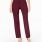 JM Collection Women's Tummy Control Curvy Fit Pants Red Size 16X3