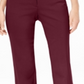 JM Collection Women's Tummy Control Curvy Fit Pants Red Size 16X3