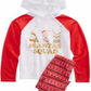 Max & Olivia Little & Big Girl's 2 Pc Santa's Squad Pajamas Set White Size -L (10-12)