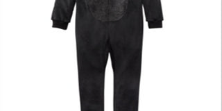 Max & Olivia Little & Big Girl's Cat Coverall Pajama Black Size S