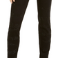 INC International Concepts Women's Incessential Zebra Embellished Curvy Skinny Jeans Black Size 2