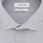 Calvin Klein Men's Steel Slim Fit Non Iron Performance Stretch Print Dress Shirt Green Size 16.5X32X33