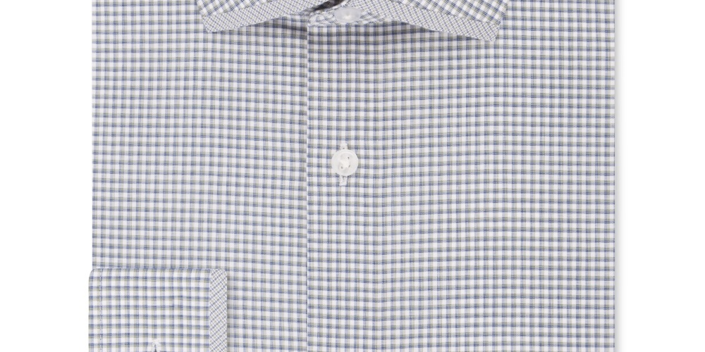 Calvin Klein Men's Steel Slim Fit Non Iron Performance Stretch Print Dress Shirt Green Size 16.5X32X33