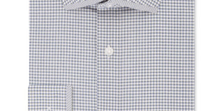 Calvin Klein Men's Steel Slim Fit Non Iron Performance Stretch Print Dress Shirt Green Size 16.5X32X33