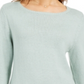 Style & Co Women's Ruffle Hem Tunic Sweater Green Size -PP