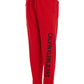 Calvin Klein Boy's Racing Red Logo Institution Sweatpants Red Size L 14/16