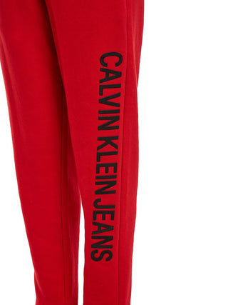 Calvin Klein Boy's Racing Red Logo Institution Sweatpants Red Size L 14/16
