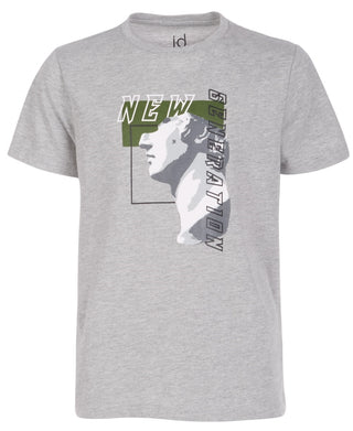 Ideology Big Boys Graphic Print T-Shirt Gray Size X-Large