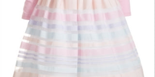 Blueberi Boulevard Toddler Girl's 2 Pc Shrug & Embroidered Rainbow Stripe Dress Pink Size 4T