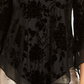 Alfani Women's Velvet Burnout Blouse Black Size X-Small