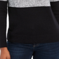 Karen Scott Women's Colorblock Cotton Turtleneck Sweater Black Size Petite XL