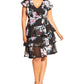 City Chic Women's Trendy Plus Size Summer Blooms Dress Black Size 18W