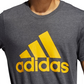 adidas Men's Logo T-Shirt Gray Size Small