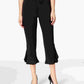 Alfani Women's Ruffle-Hem Pants Black Size 8 Petite