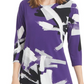 Alfani Women's Printed Swing Top Purple Splash Size -Petite S