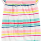 Carter's Baby Girl's Striped Cotton Romper Multi  Size NEWBORN