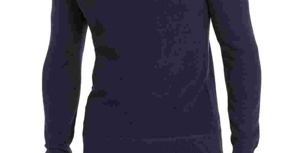 Club Room Men's Navy Long Sleeve Crew Neck Classic Fit Pima Cotton Sweater Navy Size XX-Large