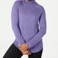 Karen Scott Women's Luxsoft Turtleneck Sweater  Purple Size Petite Small