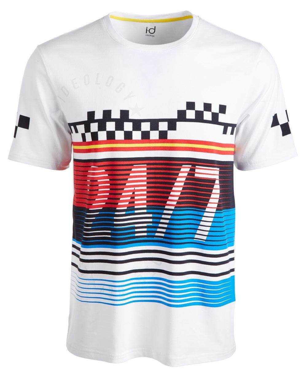 ID Ideology Men's Graphic T-Shirt White Size XXX-Large