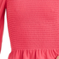 Bar III Women's Smocked Square Neck Top Red Size X-Small