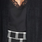 Rachel Roy Women's Amara Faux Fur Layering Cardigan Sweater Black Size XS