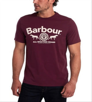 Barbour Men's Max Logo Graphic T-Shirt Red Size XX-Large
