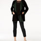 Alfani Women's Colorblocked Open Front Cardigan Green Size X-Small