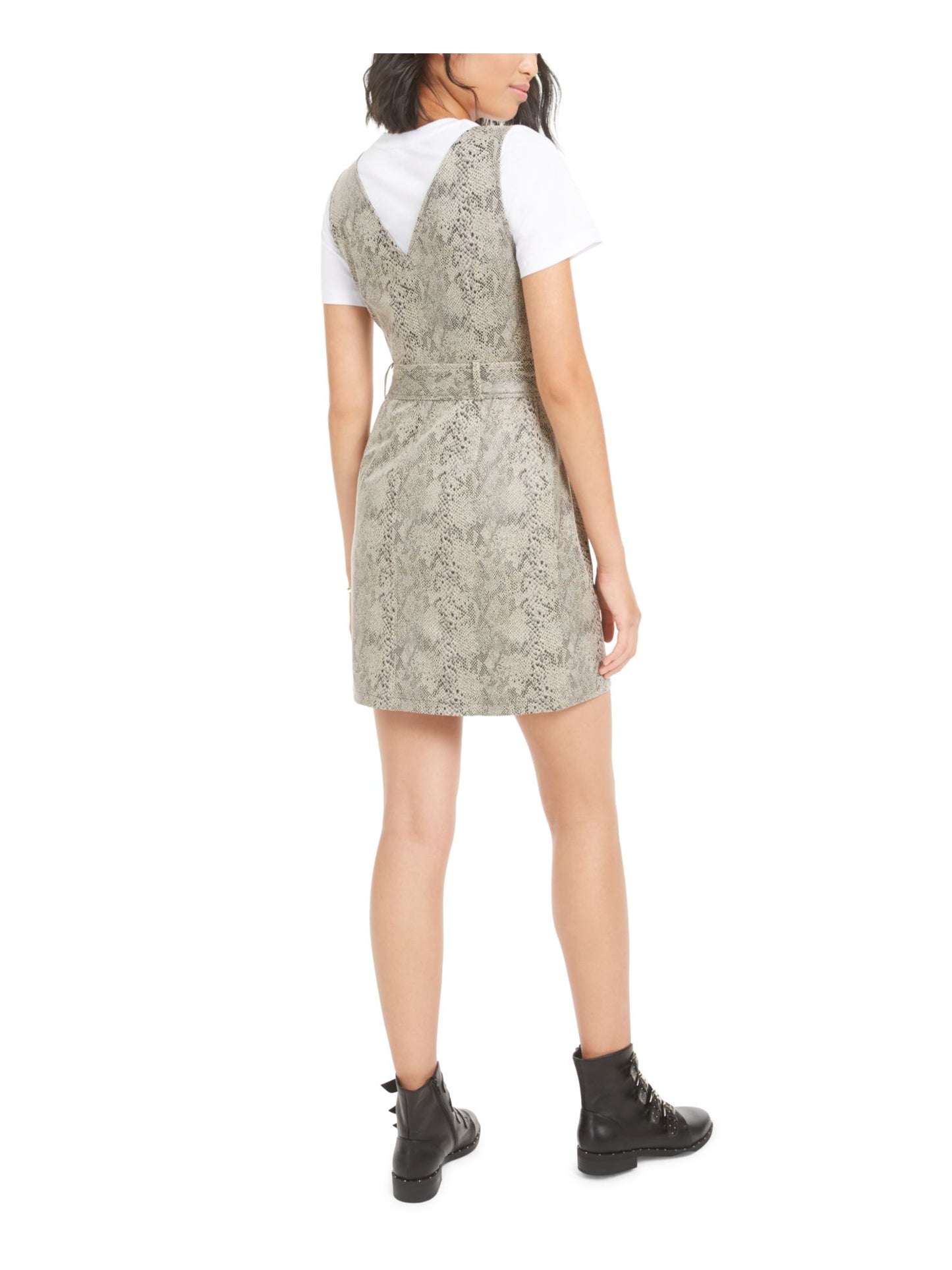 Bar III Women's  Sleeveless Mini Sheath Dress Brown Size Small