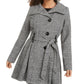 Madden Girl Junior's Drama Skirted Coat Gray Size XX-Large