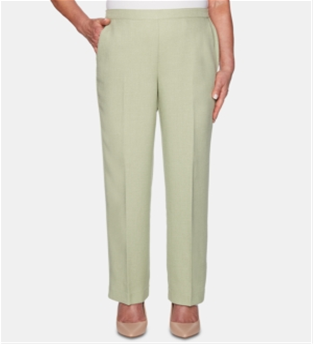 Alfred Dunner Women's Celadon South Hampton Proportioned Short Pants Green Size 8