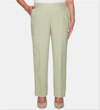 Alfred Dunner Women's Celadon South Hampton Proportioned Short Pants Green Size 8