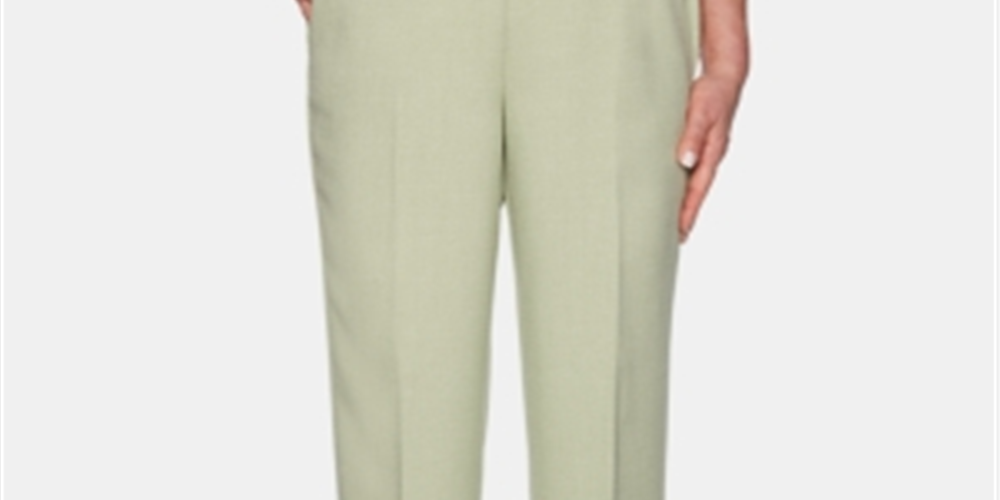Alfred Dunner Women's Celadon South Hampton Proportioned Short Pants Green Size 8