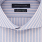 Tommy Hilfiger Men's Classic Regular Fit Non Iron Thflex Stretch Stripe Dress Shirt Red Size 15X32X33