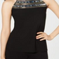 INC International Concepts Women's Embellished Halter Top Black Size Petite Small